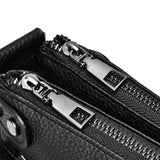 Retro Men's Crossbody Bag Black - Rear View
