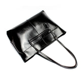 Stylish Shoulder Tote For Women - Retro Brown Horizontal Version