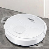 Smart Usb Charging Robot Vacuum Cleaner - Automatic Cleaning - White - Front View