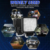 14W 9 - 30V 4 Inch Mixed Luminous Square Floodlight With Wire Set - Extra Image