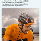 Waterproof Bone Conduction Bluetooth Earphones - Black - Close-Up Angle