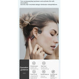 Waterproof Bone Conduction Bluetooth Earphones - Black - Extra Image