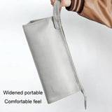 Leather Organizer for Dyson Hair Dryer - Ds001 - Gray - Side View