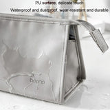 Leather Organizer for Dyson Hair Dryer - Ds001 - Gray - Top-Down View