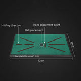 Velvet Golf Swing Exercise Blanket with Track - Top-Down View