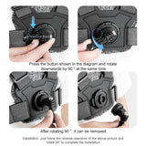 Adjustable Chest Strap with Mount and Screw - 6 In 1 Phone Clamp - Close-Up Angle