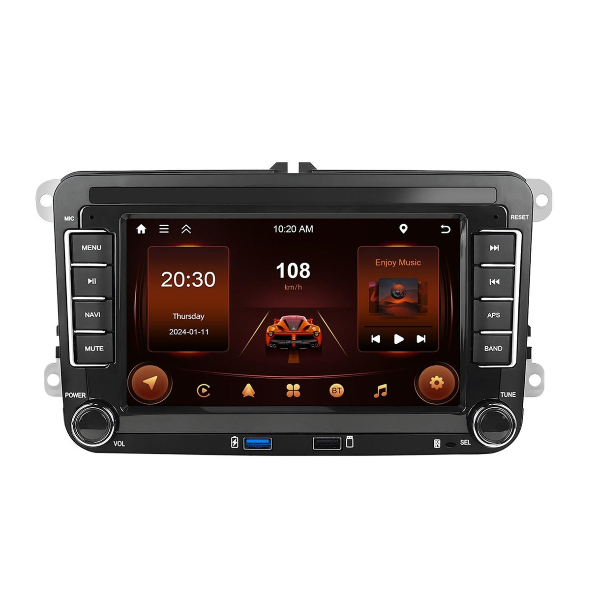 2 + 64G Carplay Android Navigation For Vw / Skoda - Reversing Camera - Large Screen