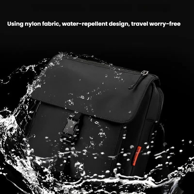 Waterproof Unisex Crossbody Bag For Couples - Black