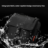 Waterproof Unisex Crossbody Bag For Couples - Black - 45-Degree Angle