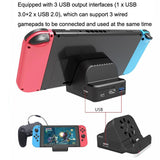 Switch Hdmi Converter with Cooling Fan and Charger - Rear View