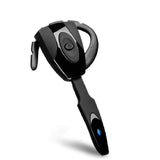 Business Bluetooth 5.0 Earphone with Hanging Ear Design - Black - Front View