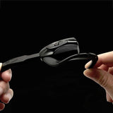Business Bluetooth 5.0 Earphone with Hanging Ear Design - Black - Top-Down View