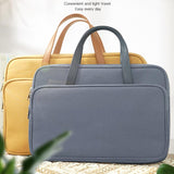 Waterproof Oxford Cloth Laptop Bag - 14 Inch - Yellow - Side View