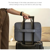 Waterproof Oxford Cloth Laptop Bag - 14 Inch - Yellow - Close-Up Angle