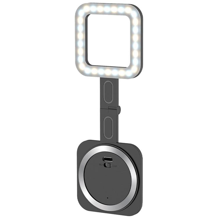 Portable Magnetic Selfie Light for Live Streaming and Skin Beauty - Black