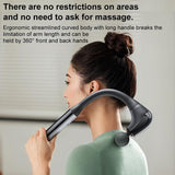 Handheld Electric Massager - Yesido Mg07 - Black - Rear View