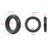 Upgrade your Ninebot Max G30 Scooter with 10x2.5 Inflatable Tire Kit - Black - Top-Down View
