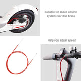 2-pack Rear Disc Brake Cable for Xiaomi Mijia M365 Electric Scooter - Red - Close-Up Angle