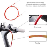 2-Pack Rear Disc Brake Cable For Xiaomi Mijia M365 Electric Scooter - Red - Low Angle