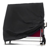 Waterproof Outdoor Table Tennis Cover - 165x70x185cm - Black / Silver - Front View