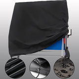 Waterproof Outdoor Table Tennis Cover - 165x70x185cm - Black / Silver - 45-Degree Angle