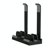 Versatile Laptop Stand with Storage and Cooling - Desktop Heightening Rack - Black