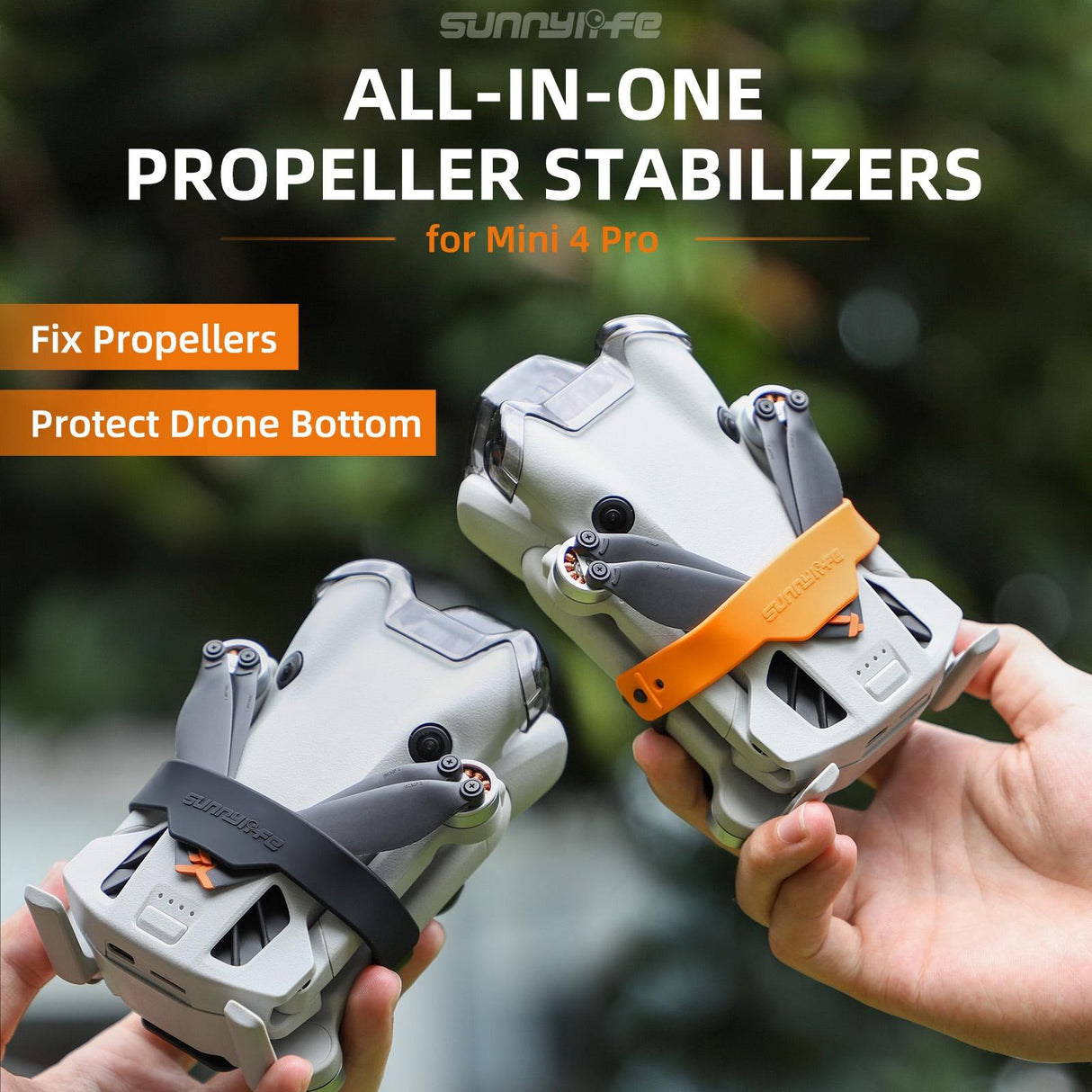 Fixed Propeller Guard for Dji Mini 4 Pro - Blade Holder - Orange