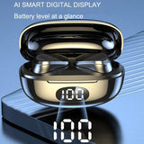 Wireless In-ear Gaming Earphones with Digital Display - Black - Low Angle