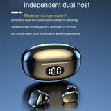 Wireless In-ear Gaming Earphones with Digital Display - Black - Extra Image