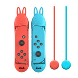 Jump Rope Controller for Nintendo Switch Joy Con - Pink - Low Angle