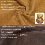 Travel-ready Retro Canvas Backpack - Spacious Design - Gray - Low Angle