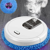 Smart Mopping Robot with Humidifier & Aroma Diffuser - Black - Close-Up Angle