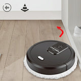 Smart Mopping Robot with Humidifier & Aroma Diffuser - Black - Low Angle