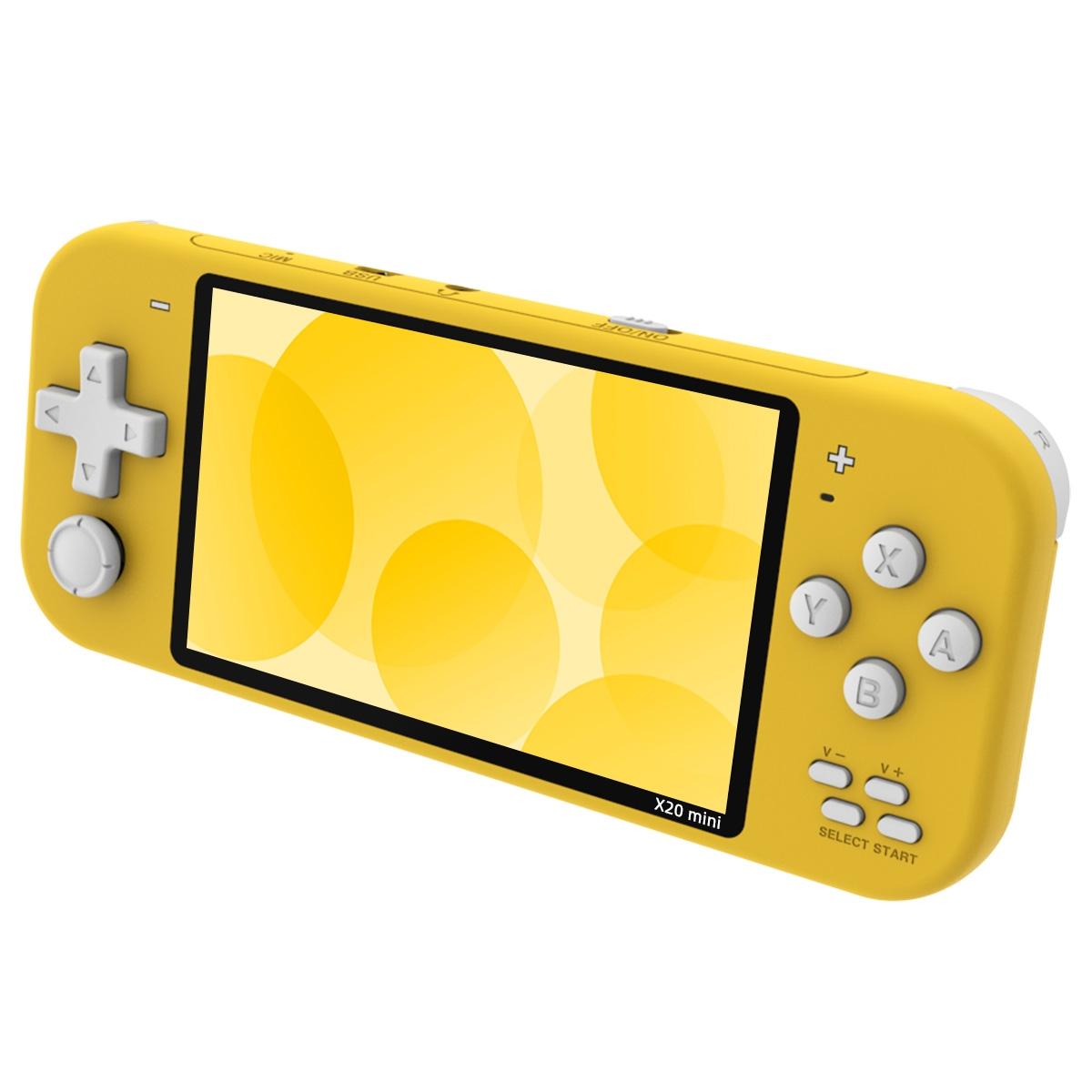 8Gb Handheld Game Console With 4.3 Screen - X20 Mini Classic Games - Yellow