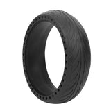 8x2.125 Inch No-inflate Tire for Ninebot Es1 / 2 / 4 Scooter - Black - Side View