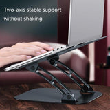 Aluminum Laptop Holder - Black - 45-Degree Angle