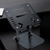 Aluminum Laptop Holder - Black - Close-Up Angle