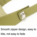 Vintage Semi Circular Underarm Bag White - 45-Degree Angle