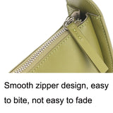 Vintage Semi Circular Underarm Bag White - Rear View