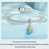 925 Sterling Silver Neon Conch Bracelet - Rear View