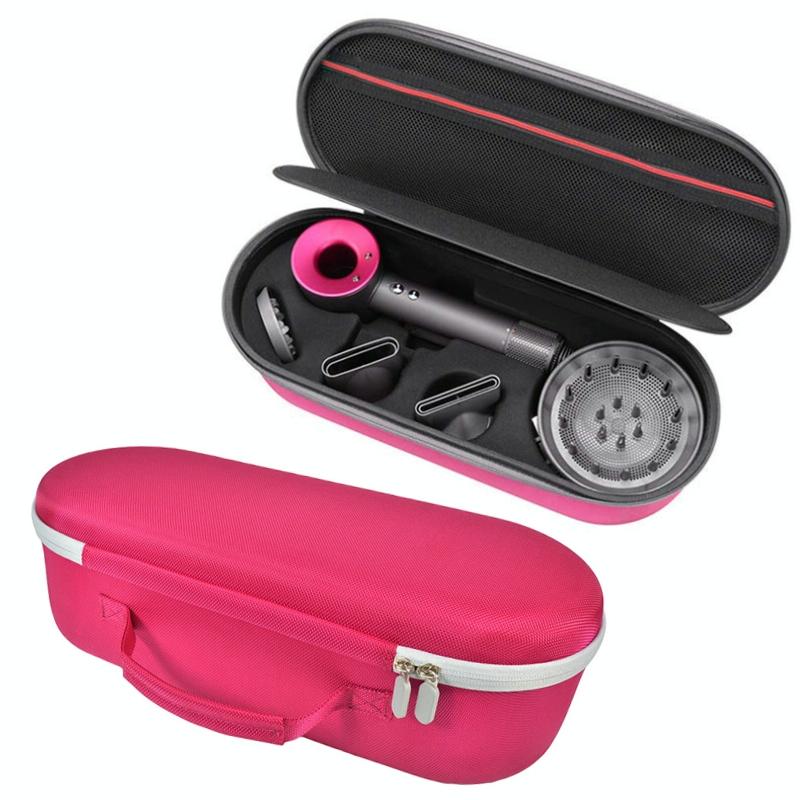 Hard Shell Storage Bag For Dyson Hd01 / Hd03 Hair Dryer Rose Red