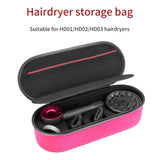 Hard Shell Storage Bag For Dyson Hd01 / Hd03 Hair Dryer Rose Red - Low Angle