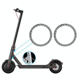 2-pack Silver Steering Bearings for Xiaomi M365 / Pro Scooter - Front View