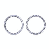 2-pack Silver Steering Bearings for Xiaomi M365 / Pro Scooter - Top-Down View
