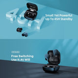 Green Tws-33 Bluetooth 5.0 True Wireless Earphones - 45-Degree Angle