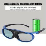 3d Glasses for Dlp Projectors - Rechargeable - Low Angle