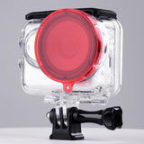 Insta360 Go 3 Diving Lens Filter Housing - Purple - Top-Down View