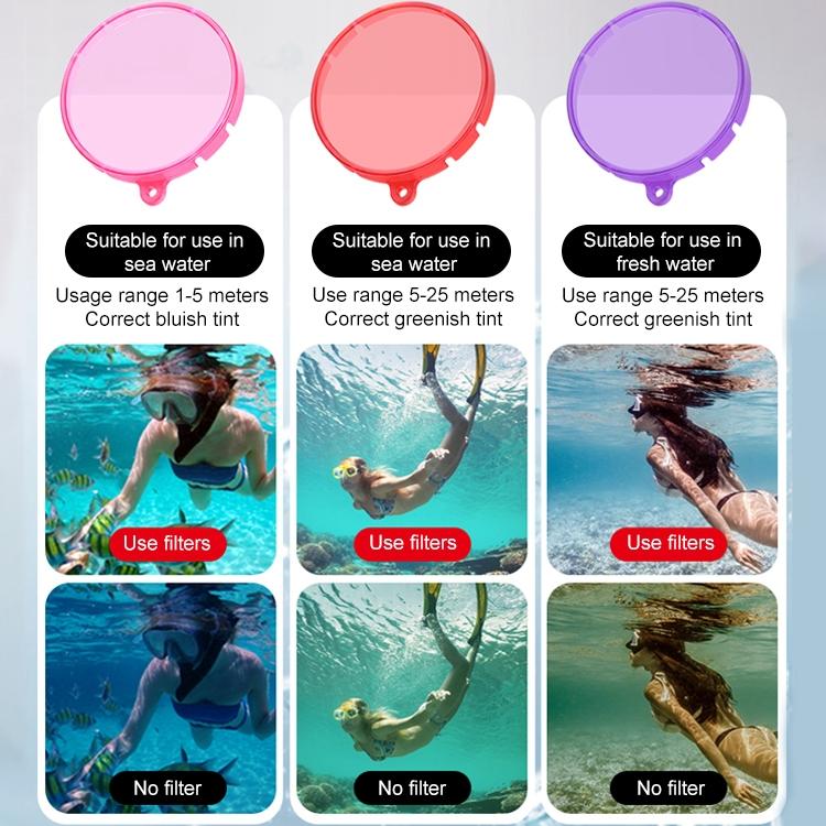 Insta360 Go 3 Diving Lens Filter Housing - Purple