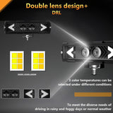 6 Inch Arrow Binocular Spotlight Black - Top-Down View