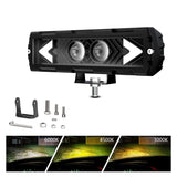 6 Inch Arrow Binocular Spotlight Black - 45-Degree Angle